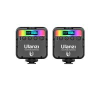 2X Ulanzi VL49 RGB LED Luz de Relleno Portátil Multifuncional 2500K-9000K Cámara de Bolsillo Luz de Relleno Fotografía En Vivo Iluminación