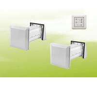 2x unidad de ventilación compacta Stiebel Eltron LWE 40 + panel de control en conjunto de ventilación