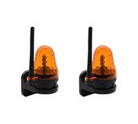 2X Universal 12V-265V LED SeñAl de Alarma Luz EstroboscóPica Luz Intermitente Montaje en Pared LáMpara de Advertencia de Emergencia para Abridor de