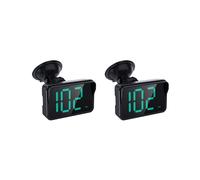 2X Universal Display GPS HUD Digital Speedometer Plug and Auto Part with Suction Cup Mount