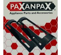 2x Universal Negro Brillante Nevera Congelador Mango Curvo Fijación Slots 95mmA