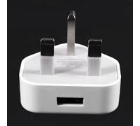 2x Universal USB Uk Plug 3 Pin Wall Charger Adapter with USB Travel Charger Charging for Phone (1 Port&2 Port)