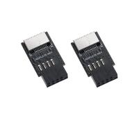 2X USB 2.0 Cabecera del Panel Frontal USB 9Pines A USB 2.0 Tipo-E Adaptador Interno Placa Base Adaptador de Enchufe