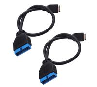 2X USB 3.1 Encabezado del Panel Frontal A USB 3.0 20 Pines Cable de ExtensióN del Cabeza para Placa Madre 20cm