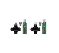 2X USB C Tester,2 in 1 Type C USB Tester Color Screen IPS Digital Multimeter,Voltage,Current,Temperature,with Loader