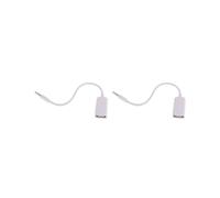 2X Usb Hembra A Aux 3.5Mm Macho Clavija Enchufe Cable de Datos Adaptador de Conversor de Audio