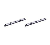 2X Utp 24 Puerto Rj45 Estante de Panel Parches Soporte Pared para Cable Herramienta Conector Adaptador Red Ethernet Lan Cat6