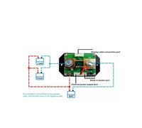 2X VA7510S Medidor de Voltaje Y Corriente, 100A 6-75V / 0V-120V Amperímetro Voltímetro Salida de Monitor Carga Y Descarga de la Batería