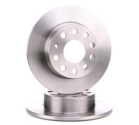 2x VAICO Disco de freno Trasero para VW GOLF VI (5K1) Golf V Hatchback (1K1)