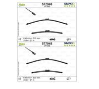 2x Valeo 577948 Limpiaparabrisas Delantero Para Skoda Kodiaq NS6 NS7 NV7