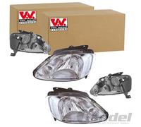 2x VAN WEZEL H4 JUEGO DE FAROS IZQUIERDO+DERECHO Compatible Con VW FOX