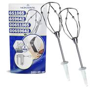 2x Varillas Batidora Electrica de Mano 00659642 para Bosch para Siemens