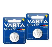 2x VARTA CR2477 3V Pilas Tipo Botón Litio Sin Mercurio