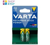 2x Varta Recharge Accu Power AA 2600mAh NiMH 1.2V Baterías Recargables