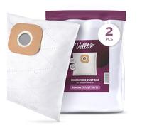 2x Vellto Bolsa para Aspiradora Compatibles con Kärcher T 7/1 T8/1L T9/1 T10/1 T12/1 T15/1 Alternativa a 6.904-333.0 Bolsas Filtro de Vellón Repuesto para Polvo Blanco
