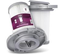 2x Vellto Filtro Aspiradora Compatible con Tefal Adecuado para Rowenta X-Force 8.60 RH9611WO Allergy Animal Kit Aqua X-Pert 6.60 Essential Combo 2en1 HEPA Repuesto Recambio