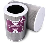 2x Vellto Filtro HEPA H13 Para Purificador De Aire Compatible con Xiaomi Mi Air Purifier 2 2S 2H 3H 2C 3C Pro Negro Gris Carbón Activo Chip RFID Repuesto Sustituible Hogar