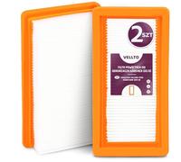 2x Vellto Filtro HEPA Pliegues Plano Para Aspiradora Compatible Con Kärcher DS6 DS5 DS 5500 5600 5800 6000 6.414-631.0 Mediclean Motor Alto Rendimiento Purificación Aire Accesorio