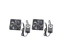 2X Ventilador de Refrigeración de 120 mm y 2700 RPM con Controlador, 12 cm, 12 V, Btc, para Chasis de Máquina, Estación de Trabajo, Gabinete,