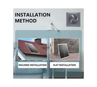 2X Ventilador Solar Silencioso de Alta Velocidad de 4 Pulgadas de New con Panel de 8 W, Ventilador de Escape Solar para Gallineros,
