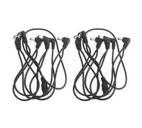 2X Vitoos 6 Vias Cable de Arnes de Cadena de Margaritas Electrodo Alambre de Cobre para Efectos de Guitarra Divisor Adaptador de Fuente de