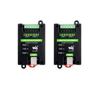 2X Waveshare Convertidor Aislado de Industrial USB A RS485 de 2 Canales FT2232HL Soporte de Pared y Riel DIN