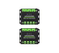 2X Waveshare Industrial 4 Vías USB3.2 Gen 1 Hub 2IN-4OUT Dual Host Conmutación Aleatoria Compartida Circuito de Protección Múltiple 5Gbps