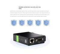 2X Waveshare Industrial Aislado RS232/485/422 A MóDulo Ethernet RJ45 TCP/IP A MóDulo Serie Servidor Serie Tipo Riel [con POE]
