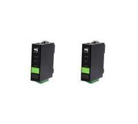 2X Waveshare Industrial Aislado RS232/485/422 A MóDulo Ethernet RJ45 TCP/IP A MóDulo Serie Servidor Serie Tipo Riel [con POE]