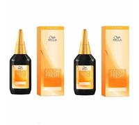2X Wella Color Fresh 5/55 Marrón Claro Caoba Intensivo Tintura para Pelo 75ML