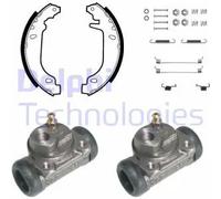 2x Zapatas de freno premontado KP827 DELPHI para RENAULT SUPER 5 CLIO I