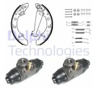 2x Zapatas de freno premontado KP850 DELPHI para SEAT AUDI VW SKODA