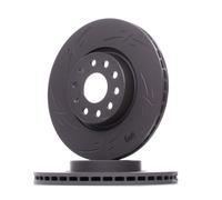 2x ZIMMERMANN Black Z Disco de freno Delantero para VW GOLF VI (5K1) TIGUAN (5N)