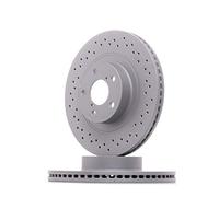 2x ZIMMERMANN Disco de freno Delantero Ø293mm Altura: 56mm Espesor: 24mm Cantidad de Taladros: 7/5 Corona de Agujeros - Ø: 100mm ventilación interna perforado 530.2458.52 Compatible con SUBARU