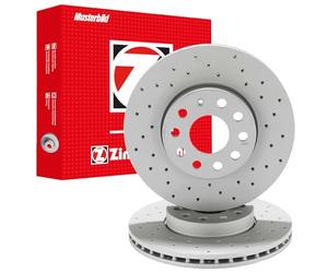 2x ZIMMERMANN Disco de freno Delantero Ø304mm Altura: 48mm Espesor: 28mm Cantidad de Taladros: 8/5 Corona de Agujeros - Ø: 108mm ventilación interna perforado 440.3128.52 Compatible con OPEL, FIAT