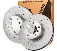 2x ZIMMERMANN Disco de freno Delantero Ø322mm Altura: 52mm Espesor: 32mm Cantidad de Taladros: 6/5 Corona de Agujeros - Ø: 112mm ventilación interna perforado 400.3676.20 Compatible con MERCEDES-BENZ