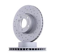 2x Disco de freno ventilación interna 150.1296.52 ZIMMERMANN para BMW 5