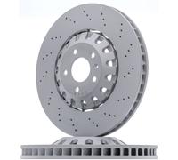 2x ZIMMERMANN Disco de freno Delantero para VW Touareg III (CR7, RC8) 375mm