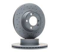 2x ZIMMERMANN Sport Coat Z Disco de freno Delantero para BMW 3 Touring (E91)