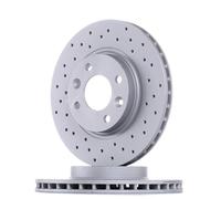 2x ZIMMERMANN Sport Coat Z Disco de freno Delantero para DACIA LOGAN MCV II