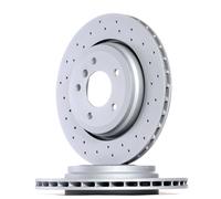 2x ZIMMERMANN Sport Coat Z Disco de freno Trasero para BMW 3 Sedán (E46) 320mm