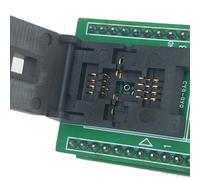 2X Zócalo de Programación QFN8 DFN8 WSON8, Paso de Pin, 1,27mm, IC, Tamaño del Cuerpo, 6X8mm, Enchufe de Prueba Tipo Concha, Adaptador ZIF, Enchufe
