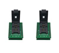 2X Zócalo de Programación QFN8 DFN8 WSON8, Paso de Pin, 1,27mm, IC, Tamaño del Cuerpo, 6X8mm, Enchufe de Prueba Tipo Concha, Adaptador ZIF, Enchufe