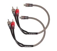 2x0,5 m cable RCA Y alta gama cable subwoofer Y adaptador distribuidor RCA