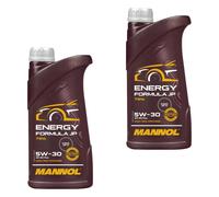 2x1 Litro Mannol aceite motor Energía Fórmula JP 5W-30 para Ford Fiat Honda GM