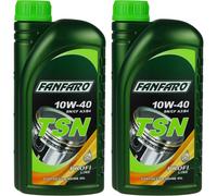 2x1 Litro Original FANFARO Tsn 10W-40 Api Sn / Sm / Cf aceite motor Engine Oil