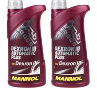 2x1 Litro Original MANNOL Aceite Mecanismo Automático Dexron III Plus Gear Oil