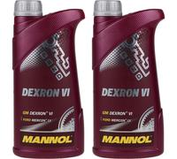 2x1 Litro Original Mannol Aceite Motor Dexron VI Gear Oil Mecanismo Automático
