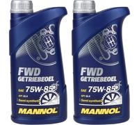 2x1 Litro Original MANNOL Aceite Motor Fwd Aceite Lubricante 75W-85 Api Gl 4