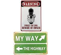 2x1 Póster de DiiliHiiri Letrero de Metal Retro Vintage 30x20cm - Señal con Frase Divertida | Decoración Humorística | Placa Decorativa con Humor | Cartel Gracioso (2635-221-290)